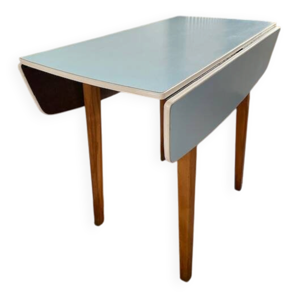 table en formica des années 60 avec 2 abattants