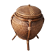 Panière en rotin des années 60