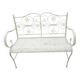 Wrought iron garden bench