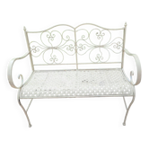 Wrought iron garden bench