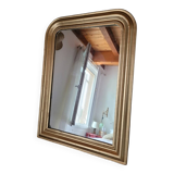 Louis Philippe wooden and gilded stucco mirror
