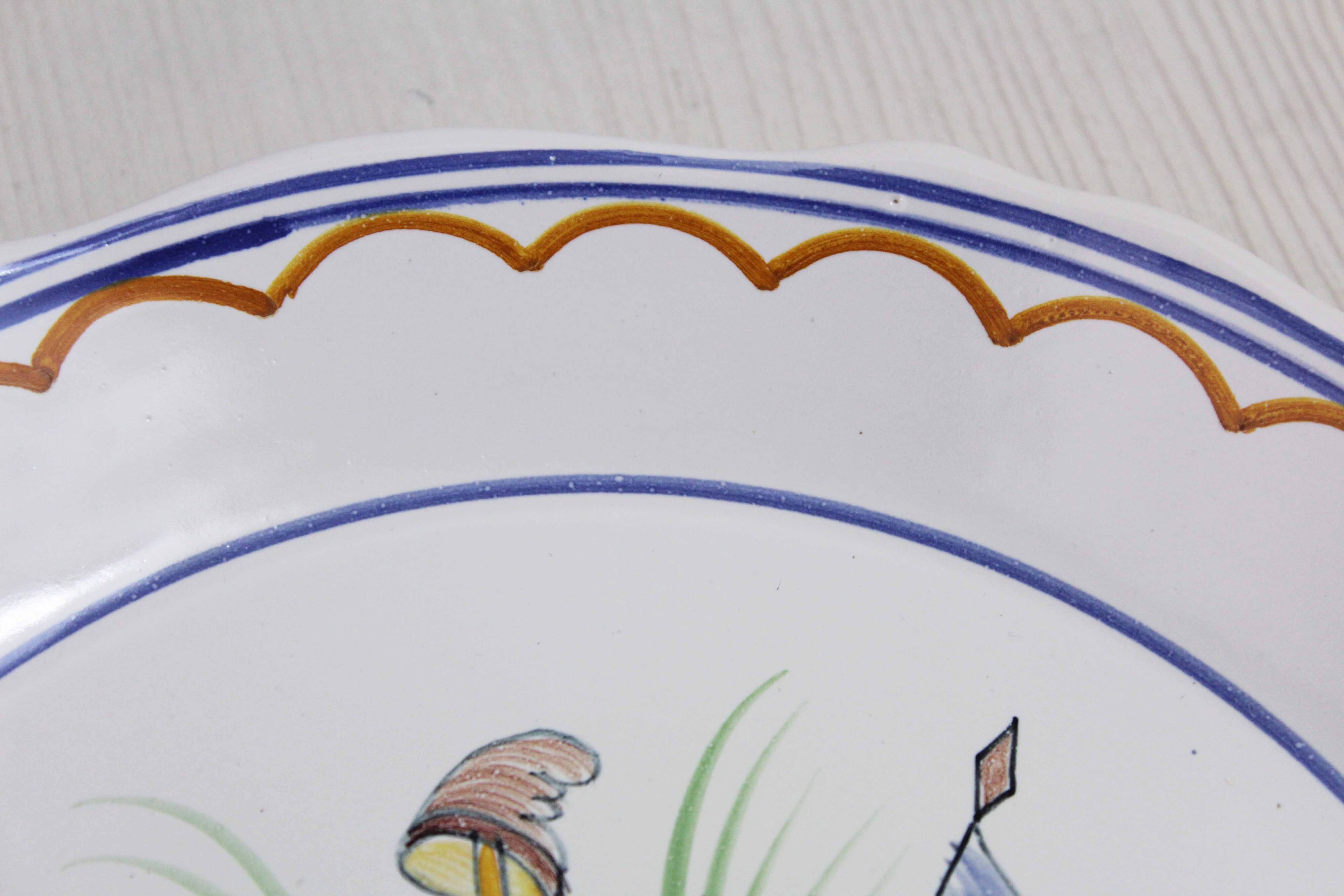 Revolutionary earthenware plate from Nevers