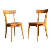 PAIRE DE CHAISES 1950.
