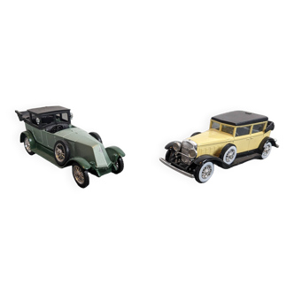 Set of two old 1/43 miniature cars by Solido