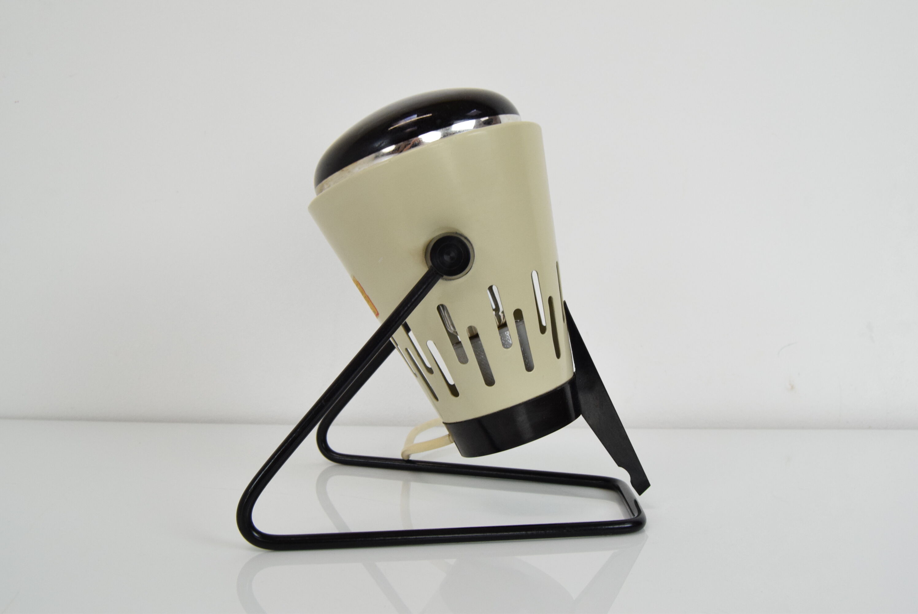 Mid-century infra table lamp,r ed light, circa 1980's