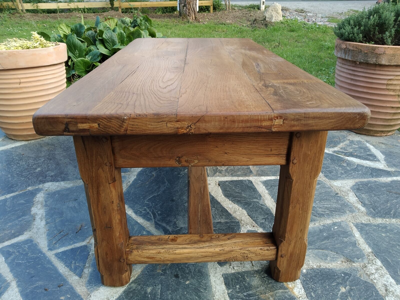 Solid oak farm coffee table
