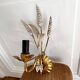 Golden wheat ear wall light