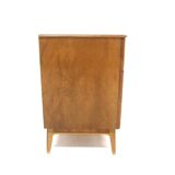 Scandinavian walnut chest of drawers, Swedish modern, Sweden, 1940.