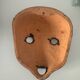 Glazed terracotta face mask tribal art 1980s