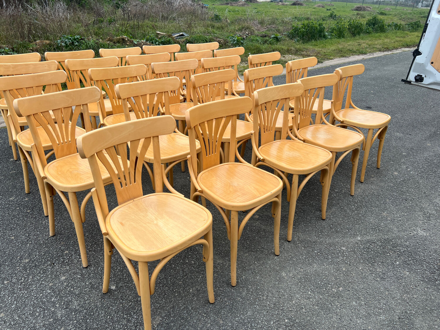 Set of 25 bistro chairs