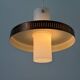 Glass ceiling light with a copper-coloured metal frame, 1960s, Germany.