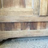 Front of old double door walnut cabinet