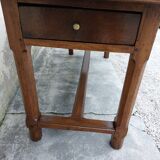 Rustic burgundy farm table 19th -1m80