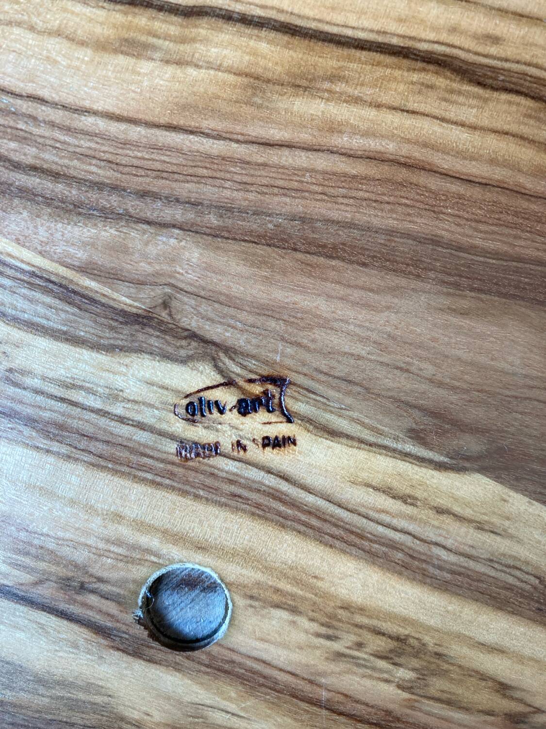 Olive wood appetizer dish