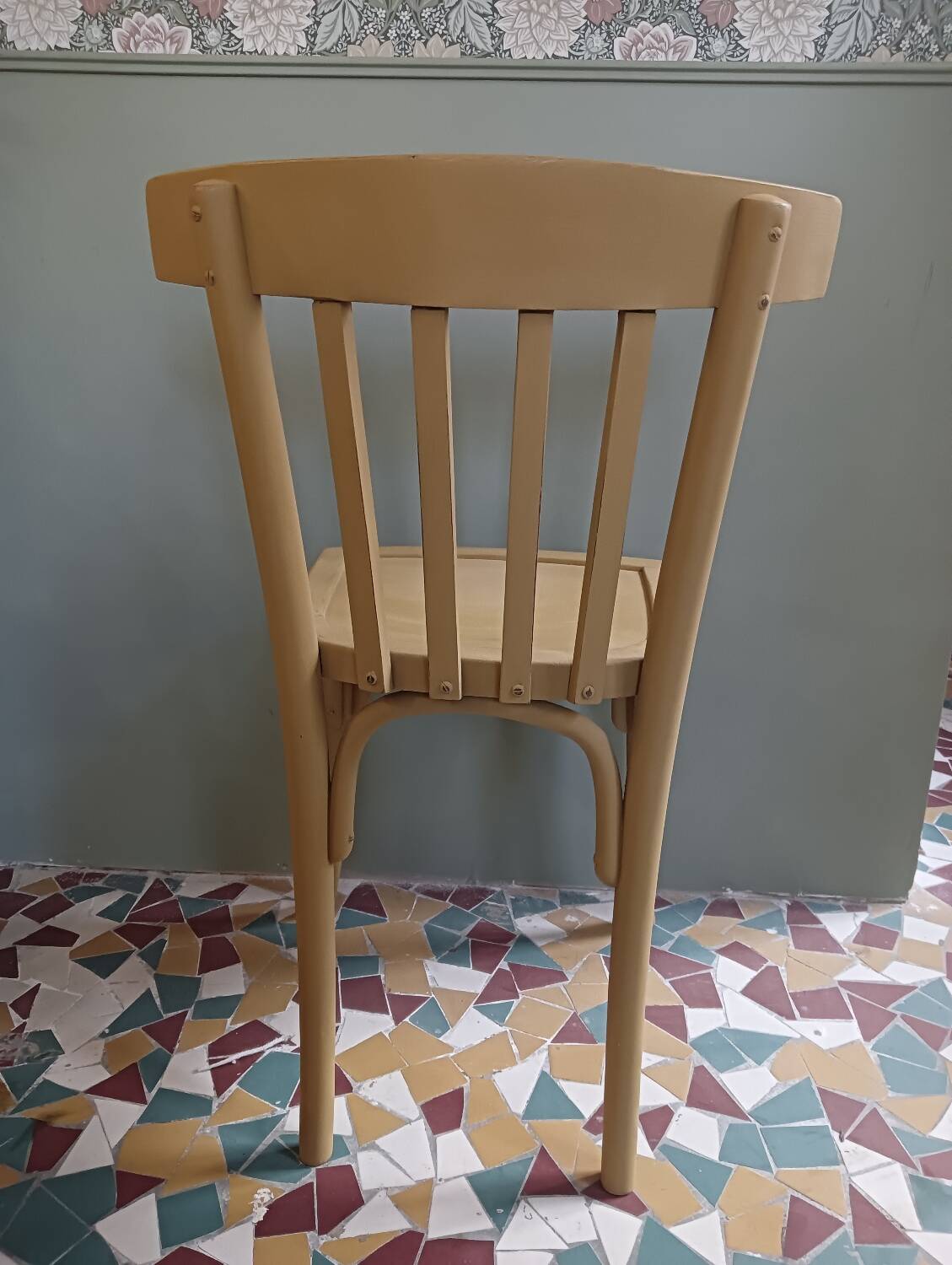 Mustard yellow bistro chair