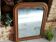 Large Louis-Philippe mercury mirror, antique mirror decoration.