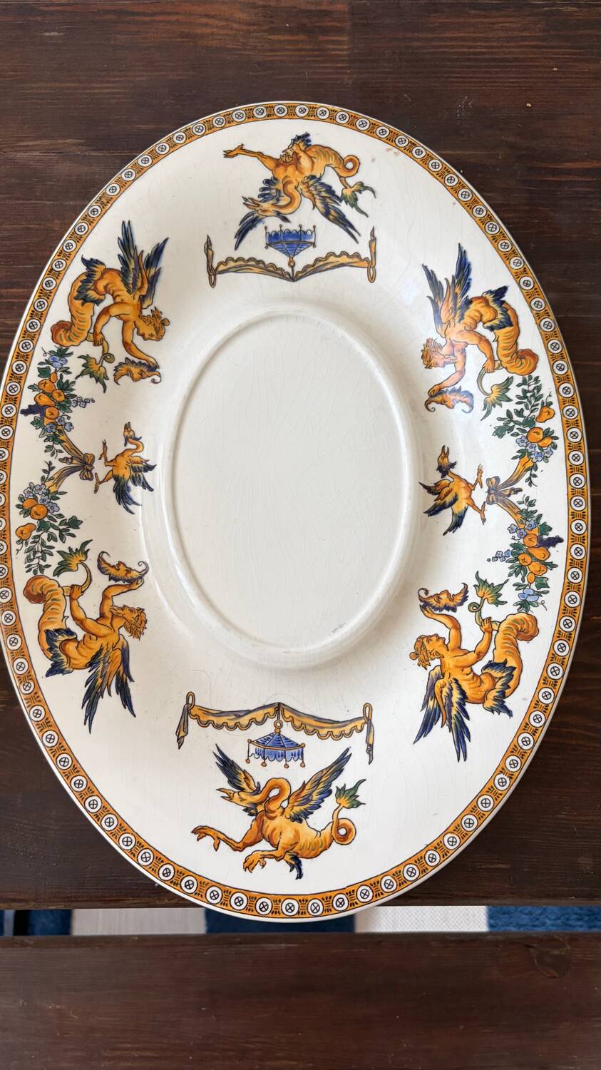 Vintage soup tureen – Gien pottery – Art Deco