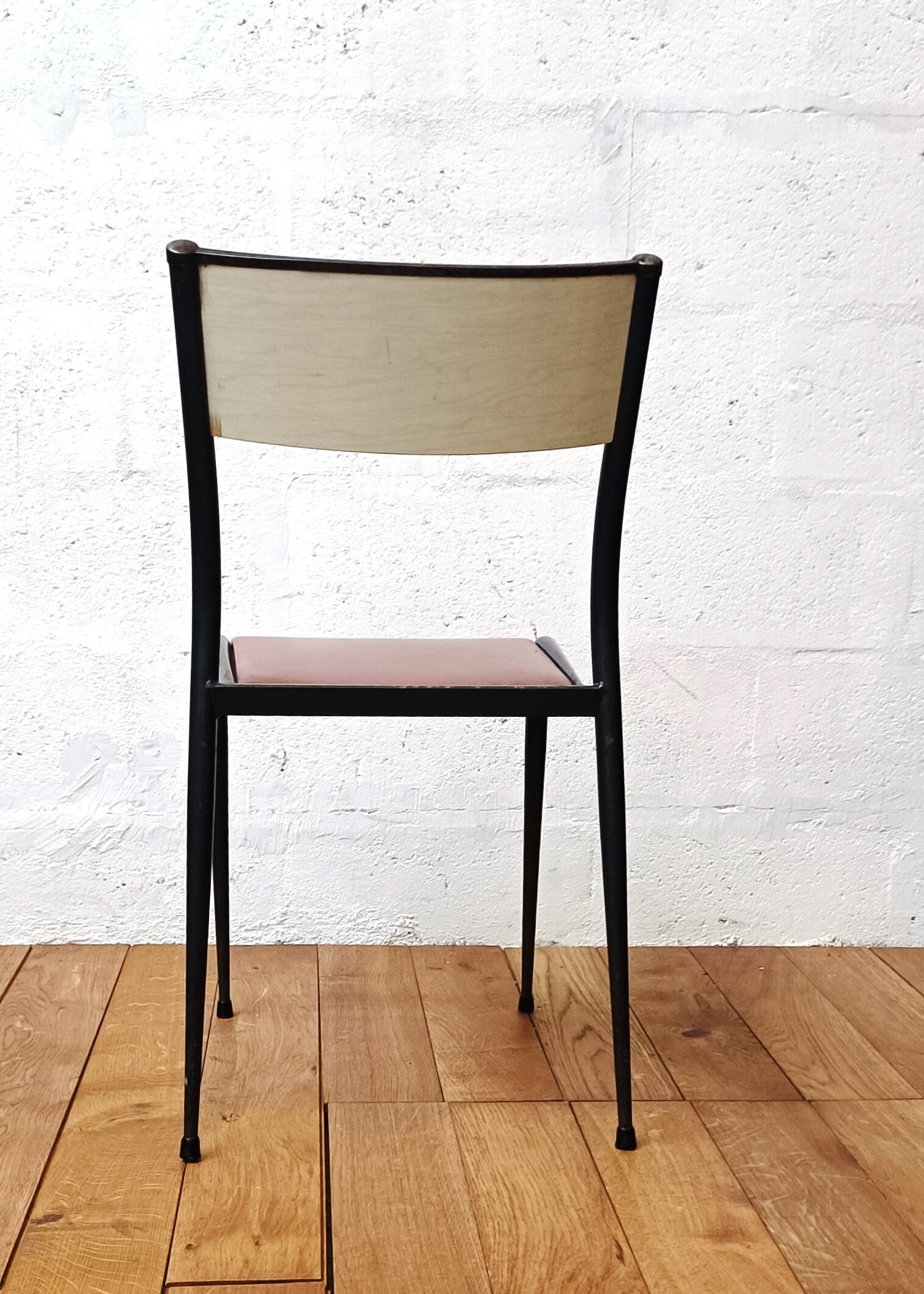 Vintage Mullca leather chair, 50s