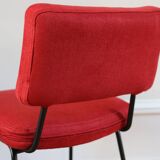 Set of 6 vintage modernist chairs by André Simard, Airborne 1960.