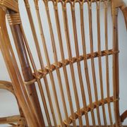 Pair of rattan armchairs