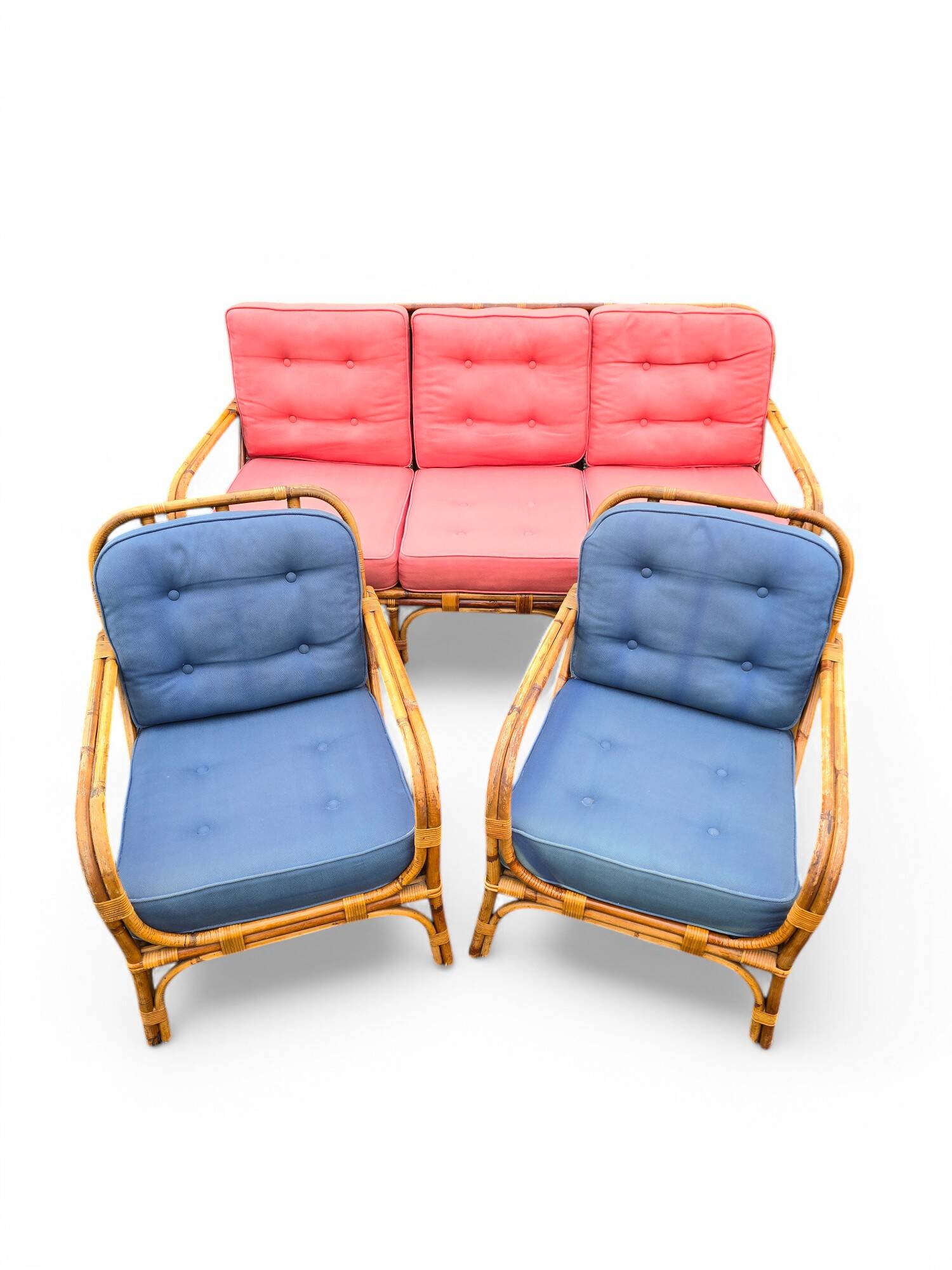 3-piece rattan living room