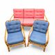 3-piece rattan living room