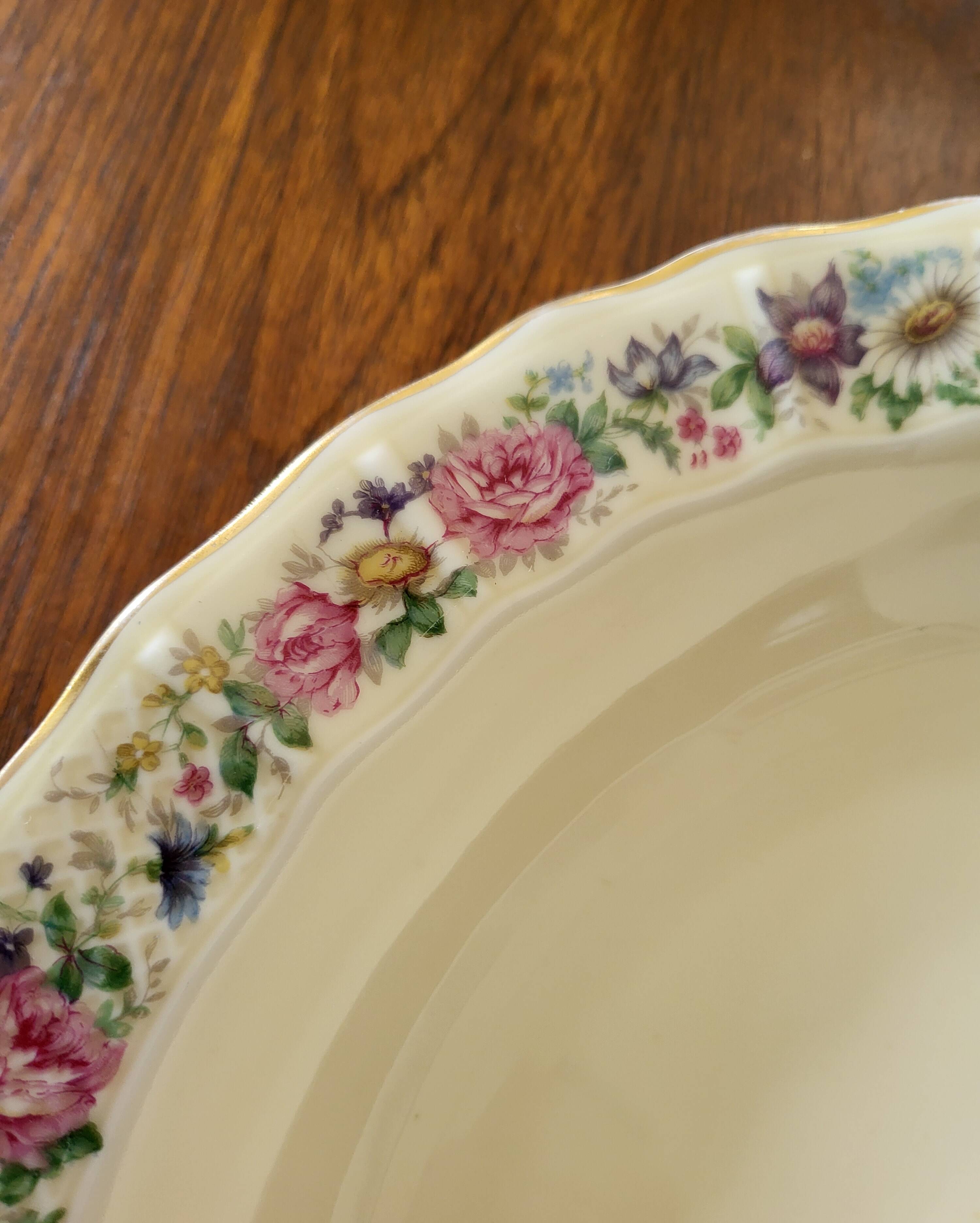 Limoges Bernardaud. Large Round Deep Plate