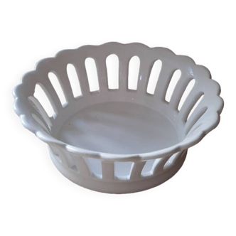 Openwork ceramic basket
