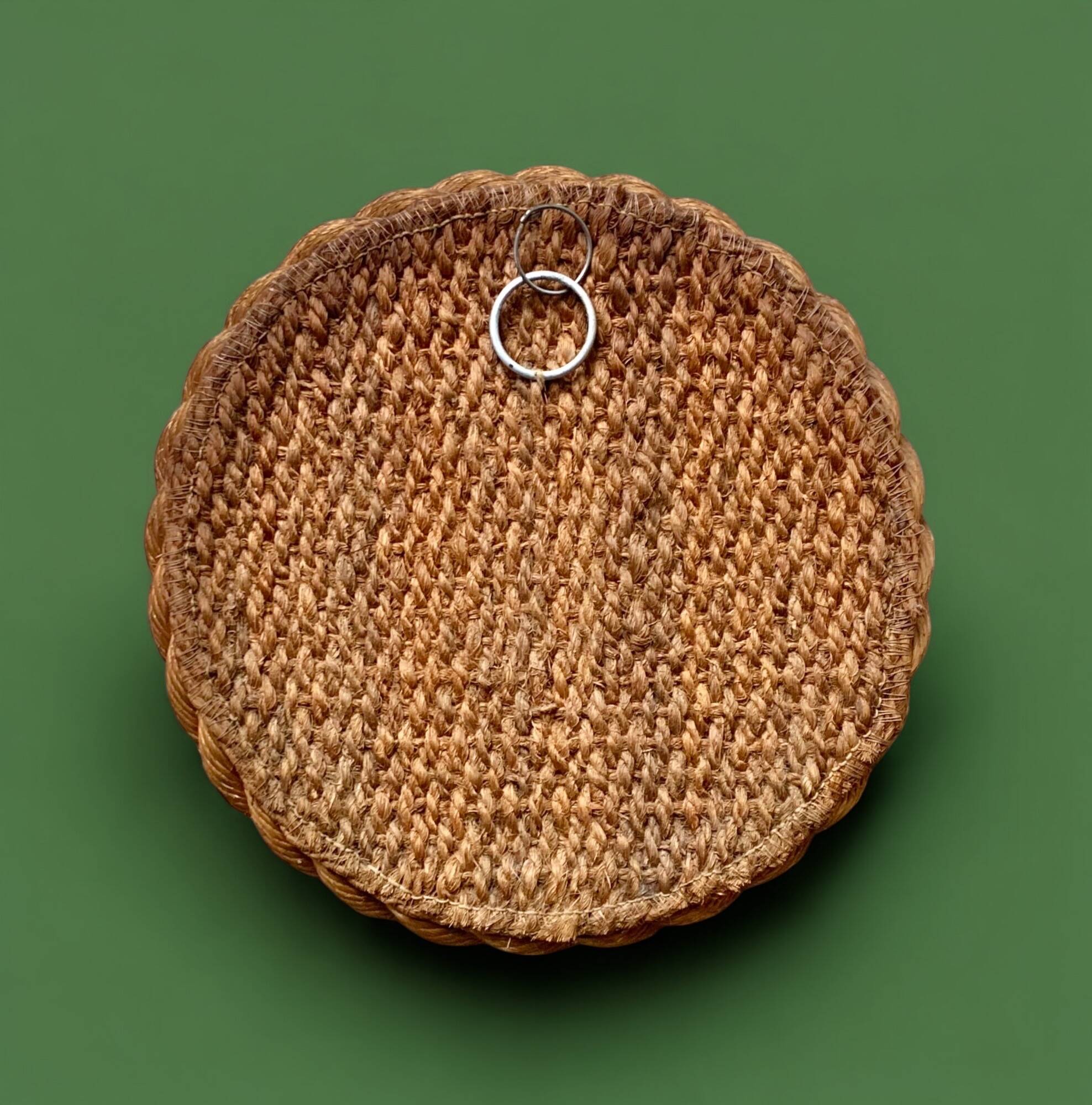 Vintage round rope mirror