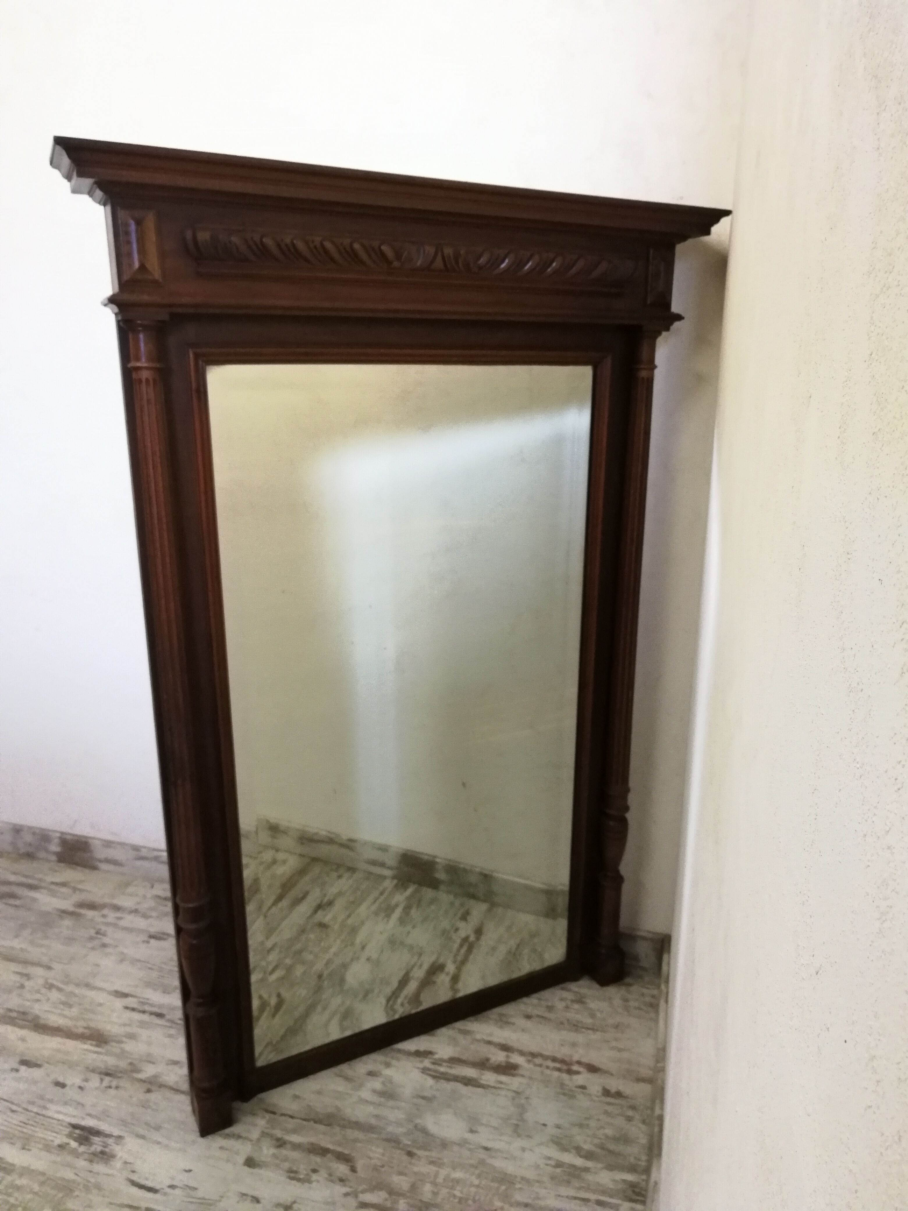 Antique trumeau mirror