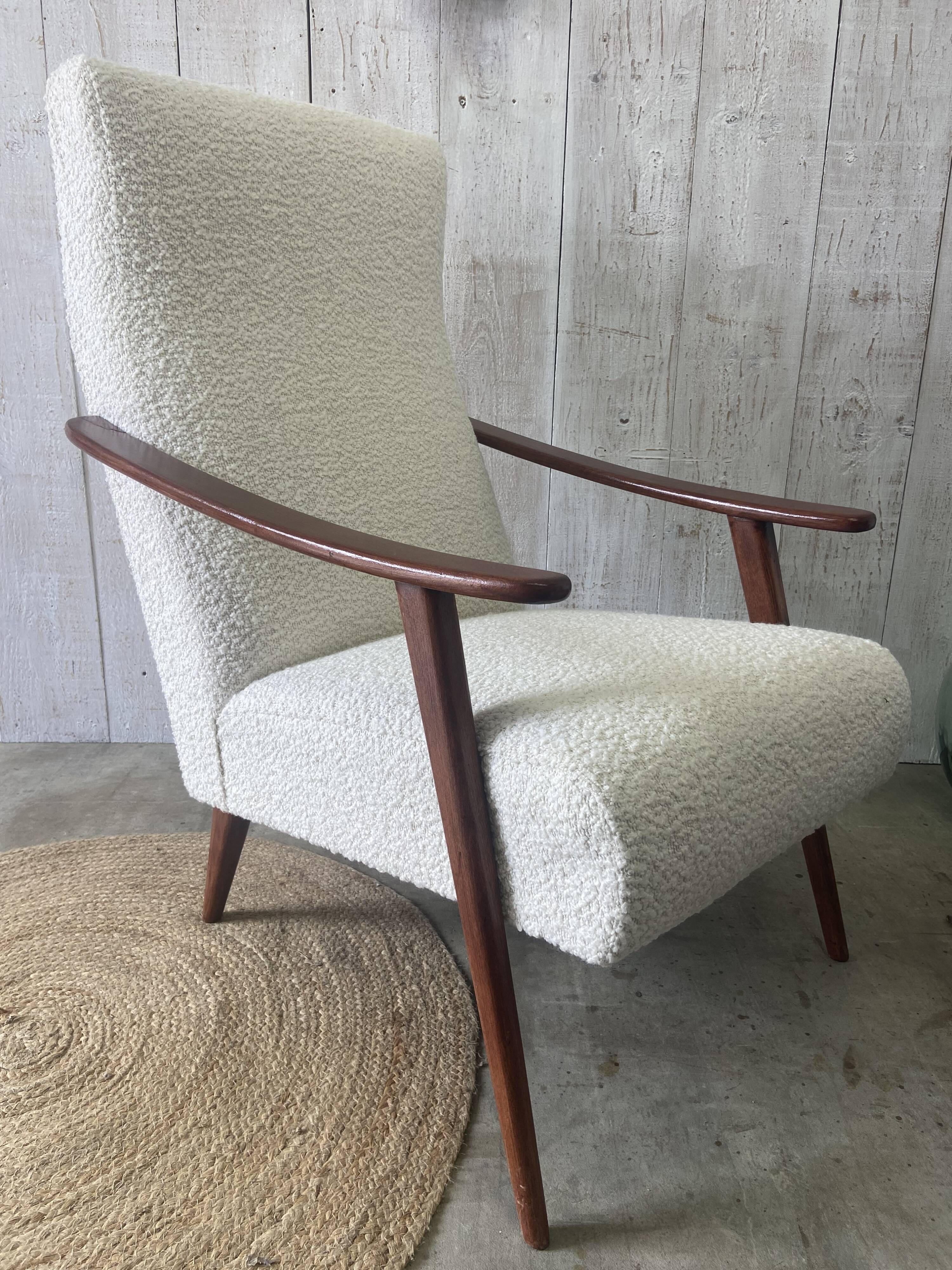 Restored Scandinavian armchair