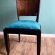 Suite of 6 Art Deco 1935 Macassar ebony chairs restored seats