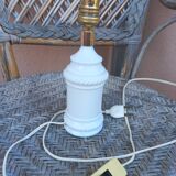 White glass lamp base