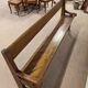 Banc en chêne et châtaignier