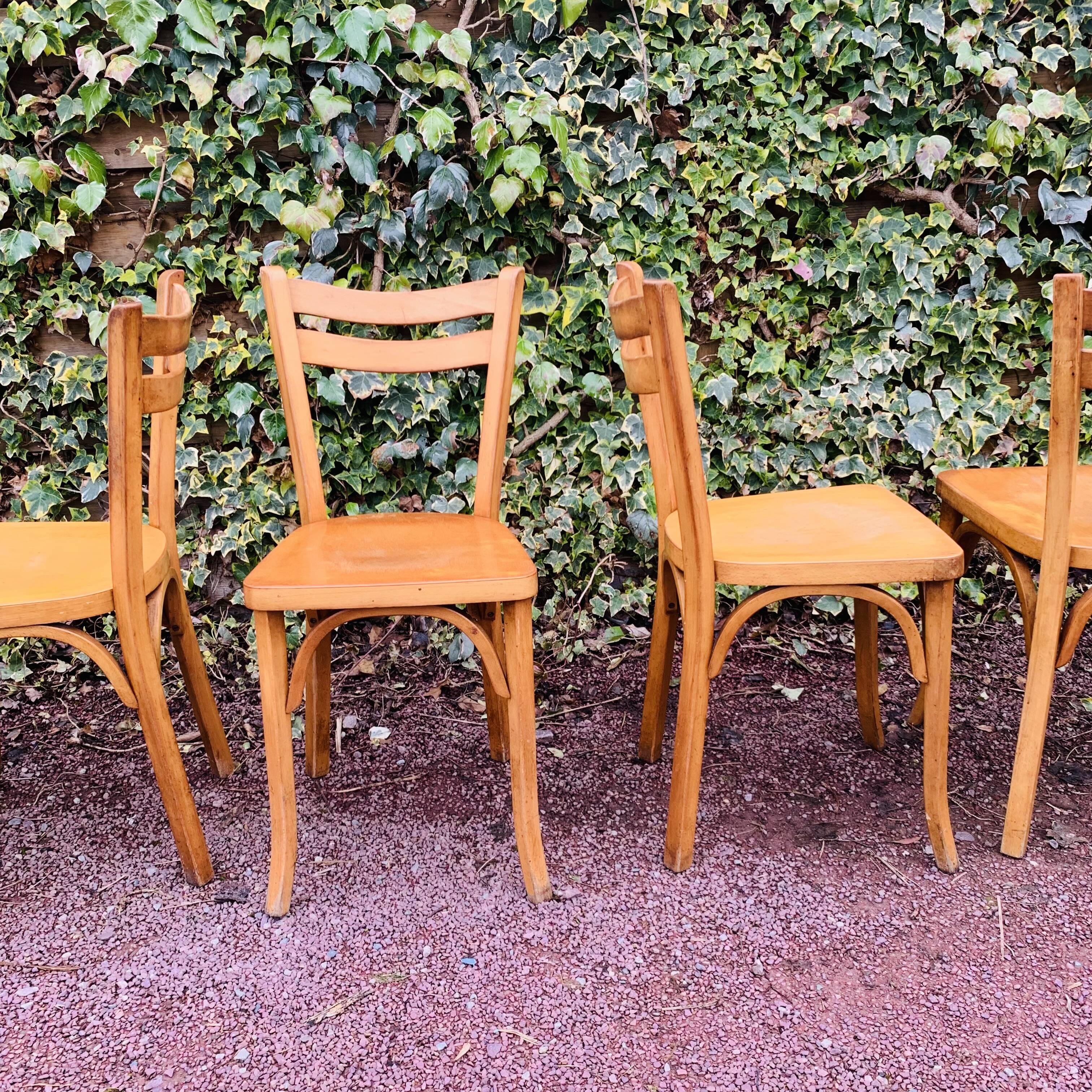 Set of 6 60s bistro chairs