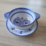 Henriot Quimper earthenware bowl and cup