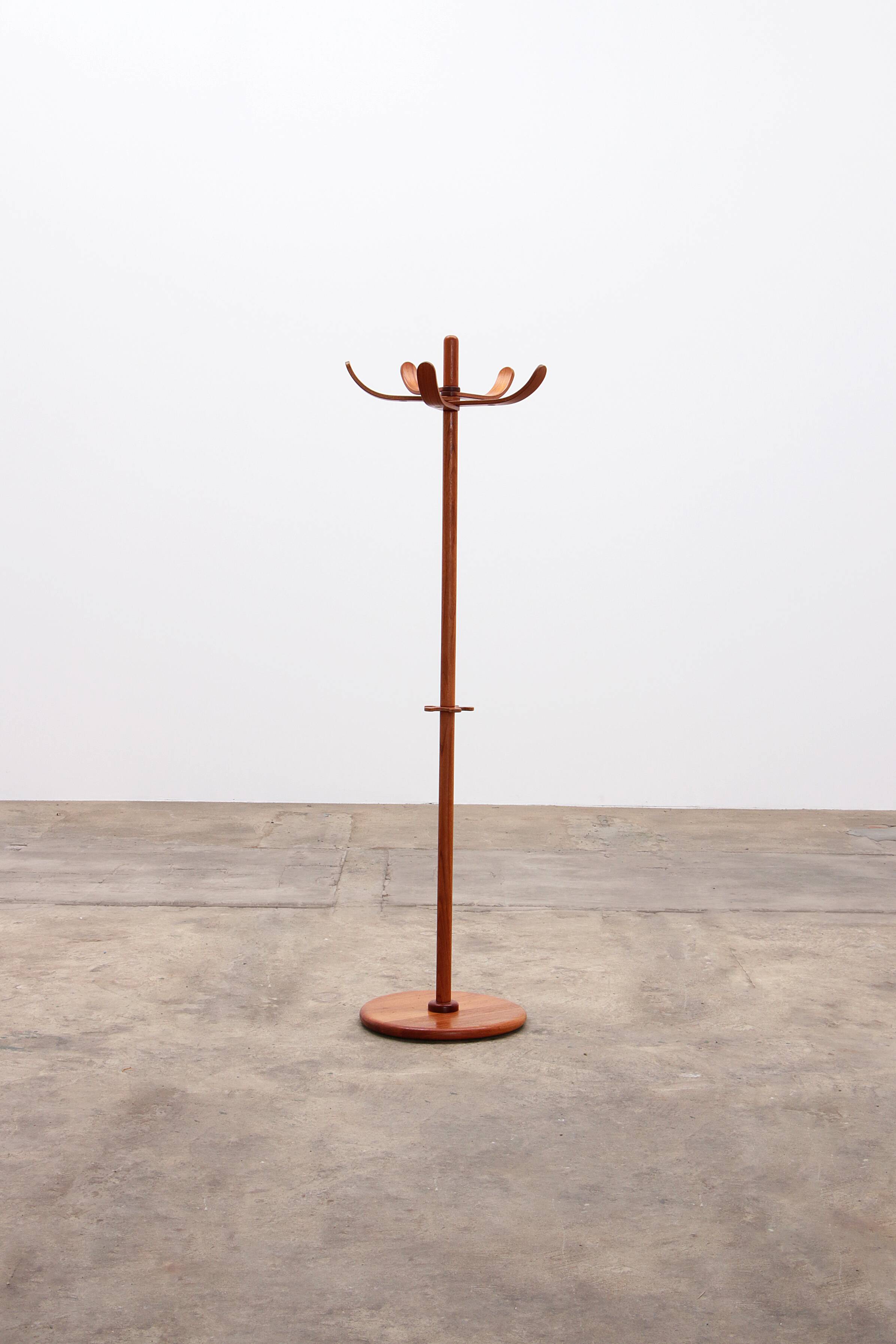 Vintage Aksel kjersgaard Teak Wooden Coat Rack with 5 Hooks - Design Classic