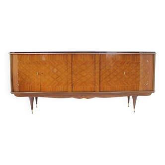 1960s Wooden Sideboard in High Gloss Finish, Italy