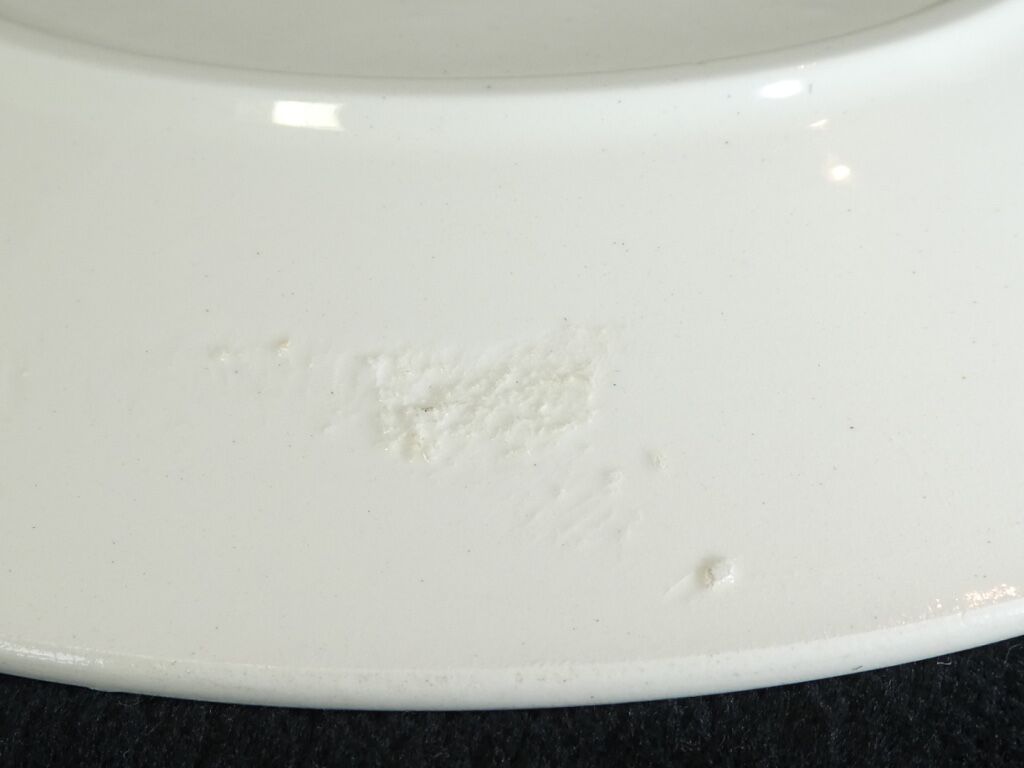 3 flat plates Badonviller model rose no Digoin