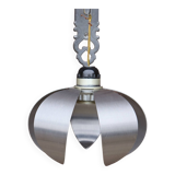 Vintage brushed metal flower-shaped pendant light
