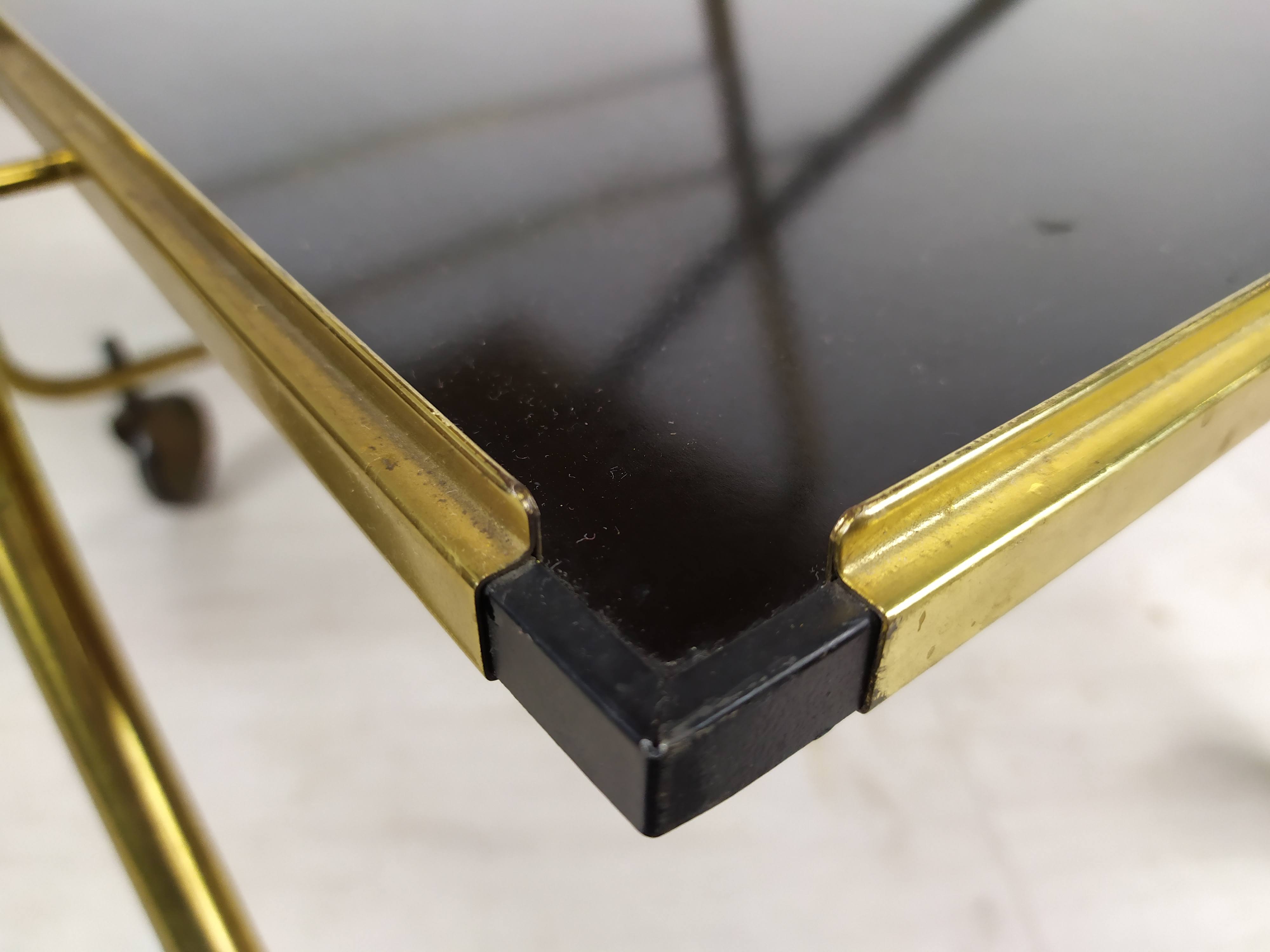 Vintage brass folding dessert