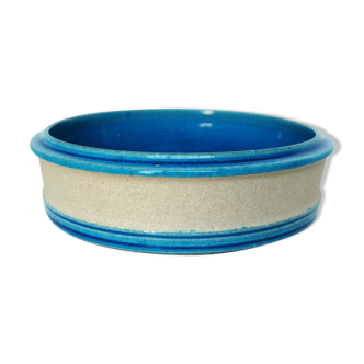 Trinket bowl in blue ceramics by Nils Kohler for Kohler, 1970s