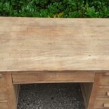 Administrative office 6 drawers 2 shelves old raw wood