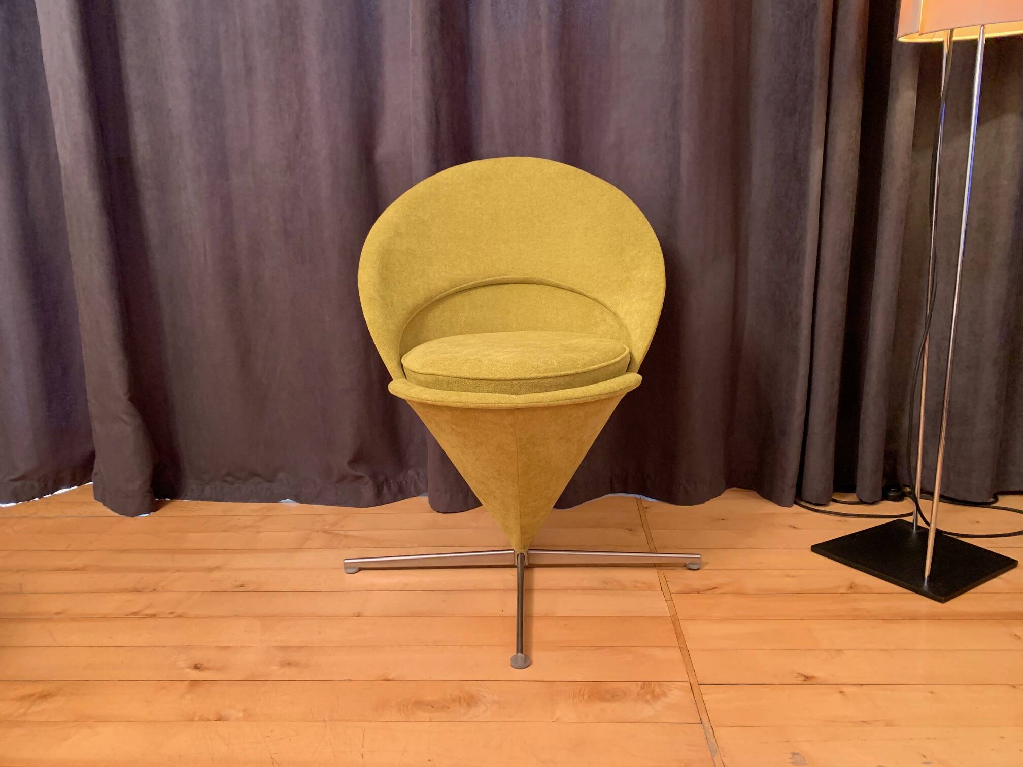 Cone chair, model K1, designed by Verner Panton, Plus-Linje, Denmark, 1950s