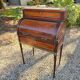 Elegant and rare Louis XVI period mahogany cylinder desk
