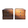 Duo of small "Art-déco" cabinets, wooden