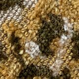 Antique Louis XV style shepherdess armchair in floral flocked fabric