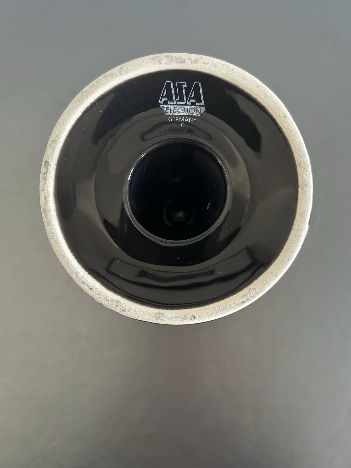 Black ceramic candlestick ASA selection Germany
