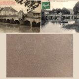 Landscape painting, old oil on cardboard framed signed GILLET.