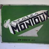Café Montoux enameled plate